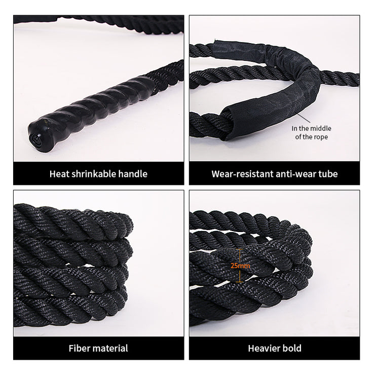 Adjustable Weight-Bearing Training Jump Rope